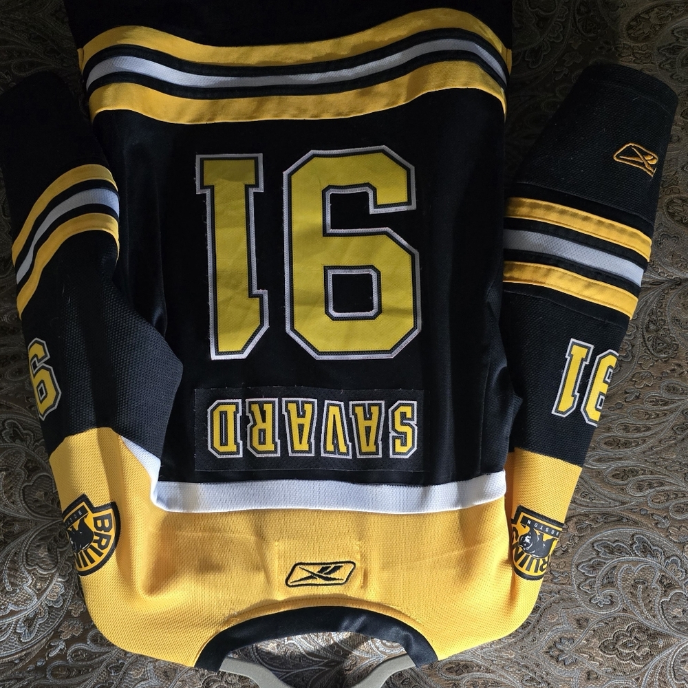 Reebok Black and Yellow Hockey Jersey